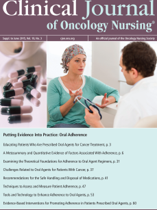 Supplement, June 2015, Oral Adherence cover image