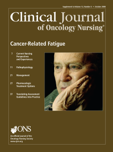 Supplement, October 2008, Cancer-Related Fatigue cover image